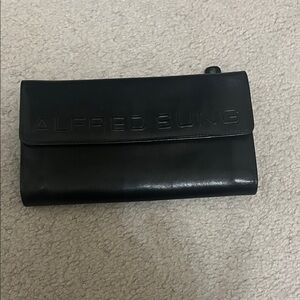 ALFRED SUNG Black Leather Wallet